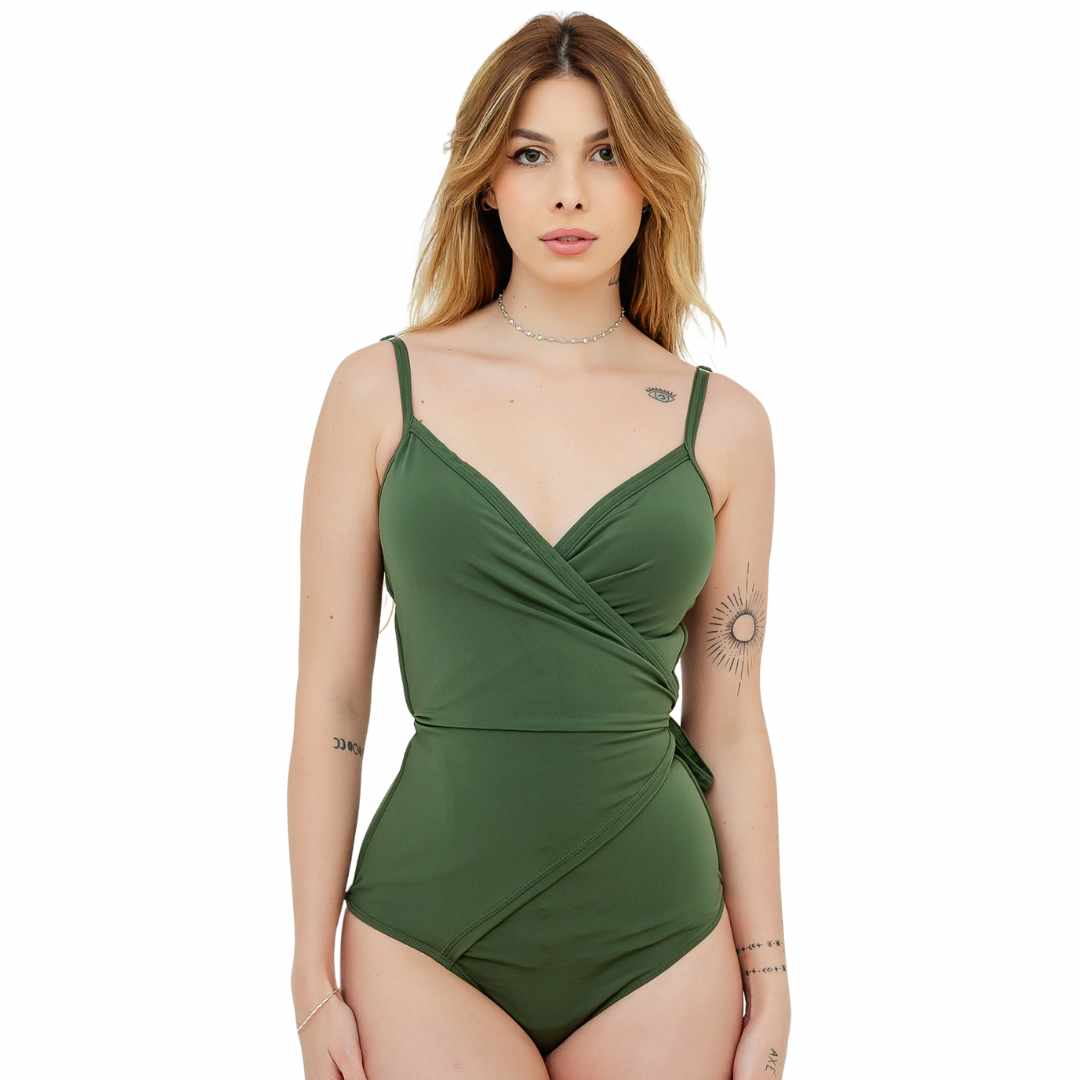 Maiô Modelador Transpassado com Bojo